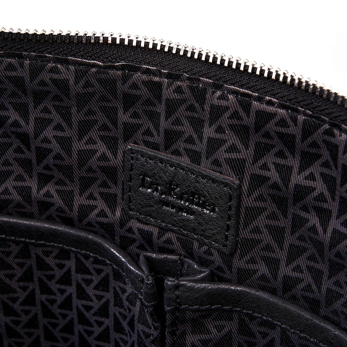 Деловая сумка Dr.Koffer из натуральной кожи черная