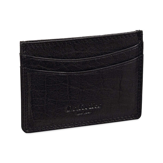 Кредитница Dr.Koffer из натуральной кожи черная