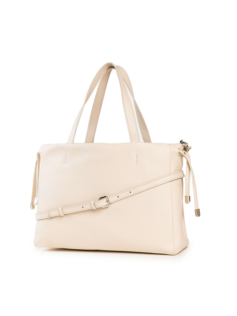 Женская сумка Dr. Koffer из натуральной кожи белая