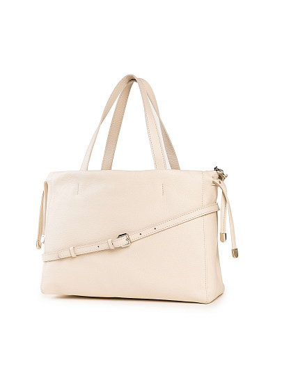 Женская сумка Dr. Koffer из натуральной кожи белая