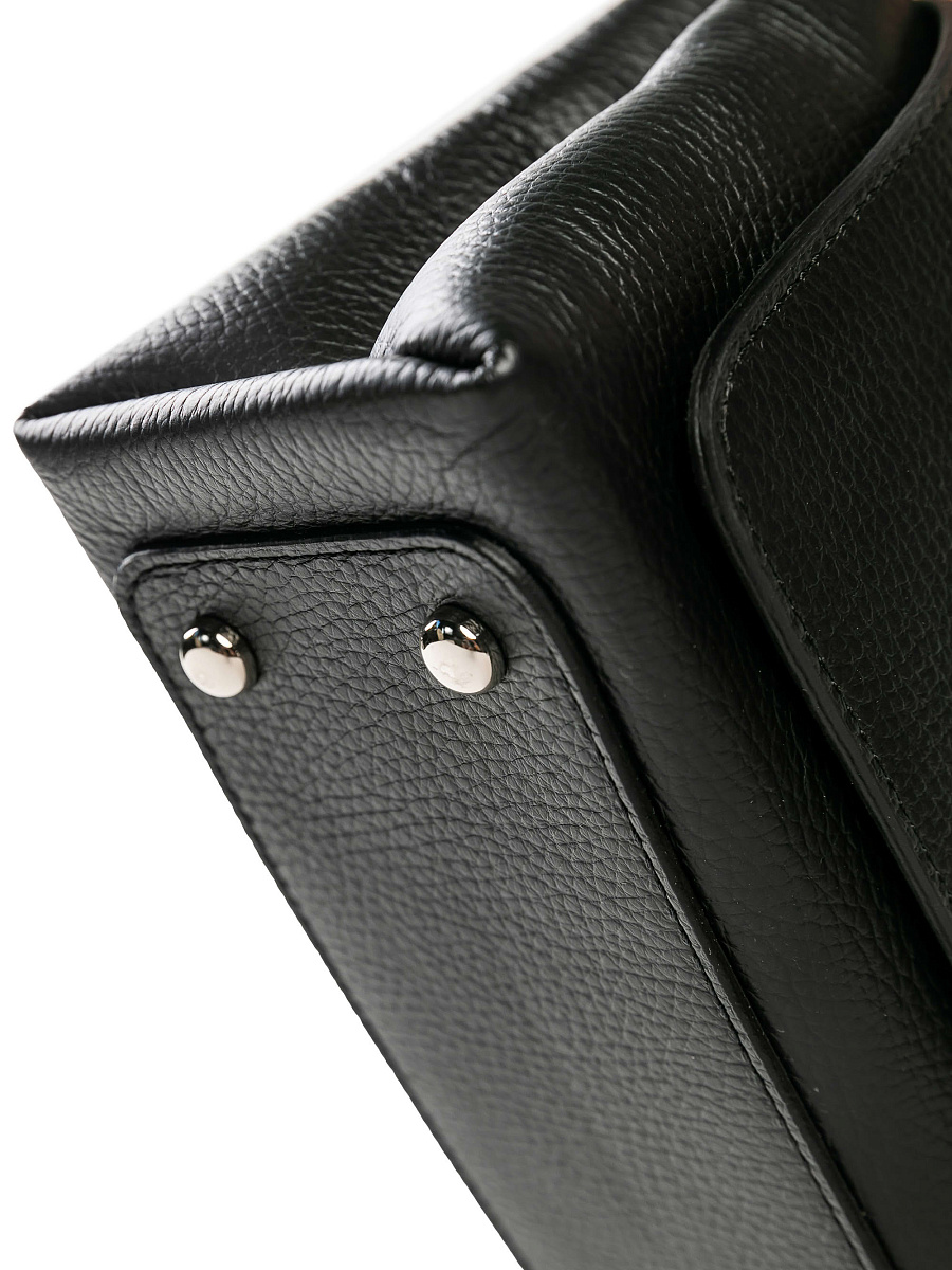 Женская сумка Dr. Koffer из натуральной кожи черная