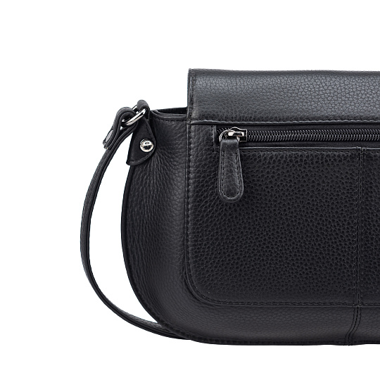 Женская сумка Dr.Koffer из натуральной кожи чёрная