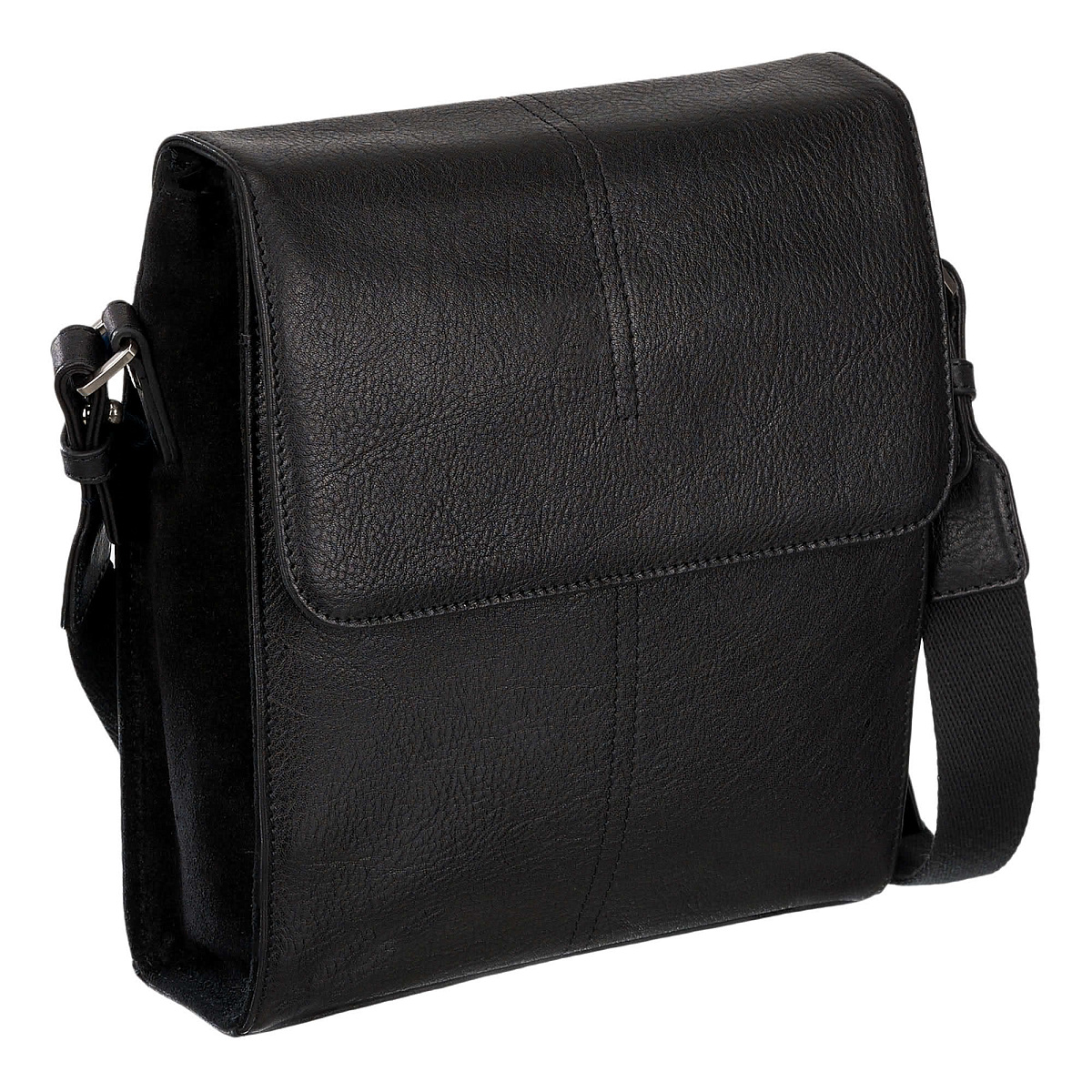 Сумка через плечо Dr.Koffer из натуральной кожи черная
