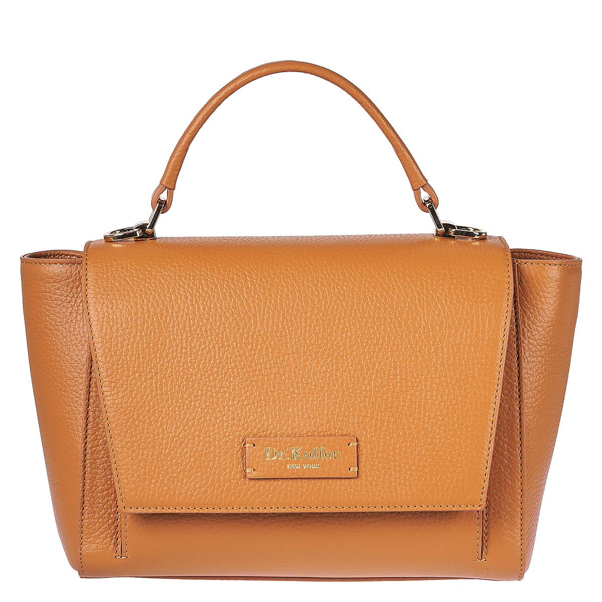 Женская сумка  Dr. Koffer из натуральной кожи коричневая
