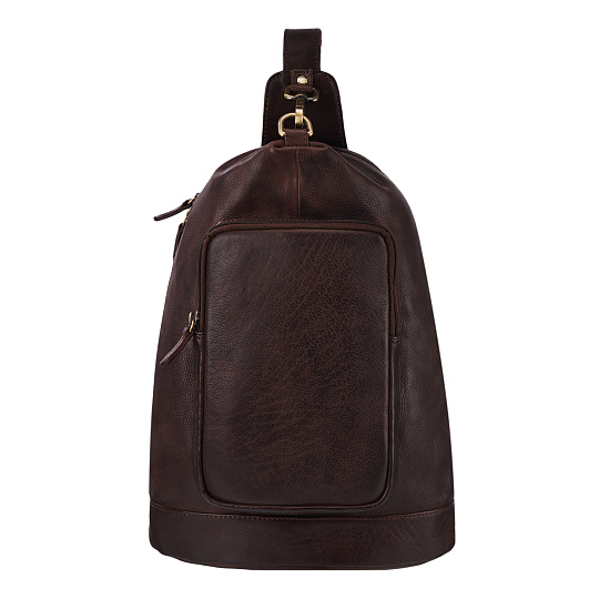 Рюкзак Dr.Koffer из натуральной кожи темно-коричневый