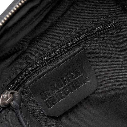 Рюкзак Dr.Koffer из натуральной кожи черный