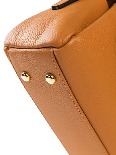 Женская сумка Dr. Koffer из натуральной кожи коричневая