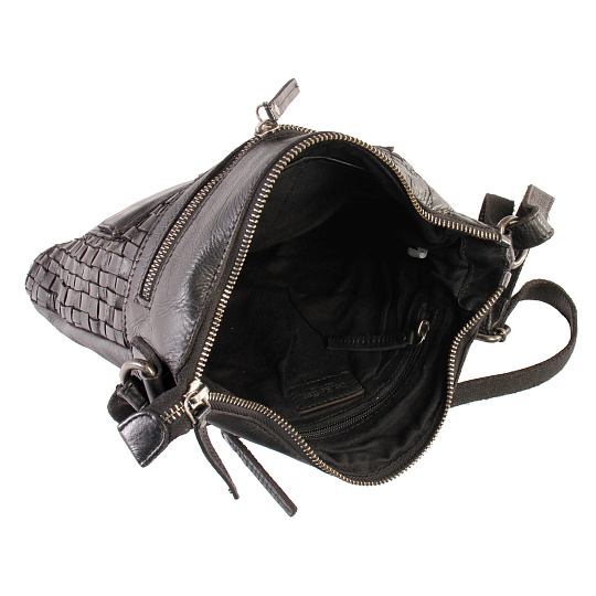 Сумка через плечо Dr.Koffer из натуральной кожи черная