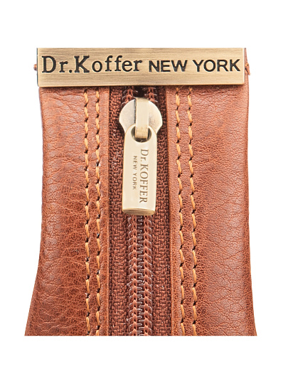Коричневая ключница из натуральной кожи Dr. Koffer