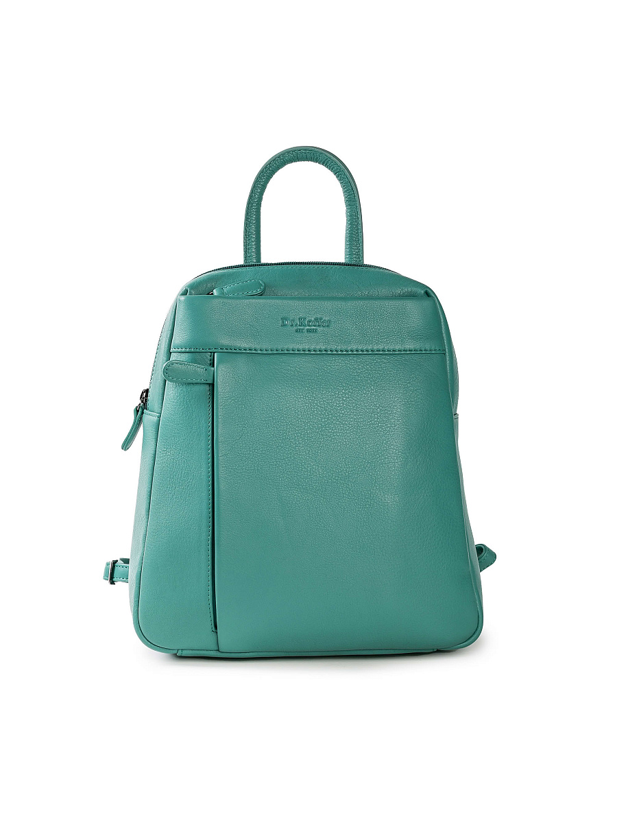 Рюкзак Dr.Koffer из натуральной кожи голубой