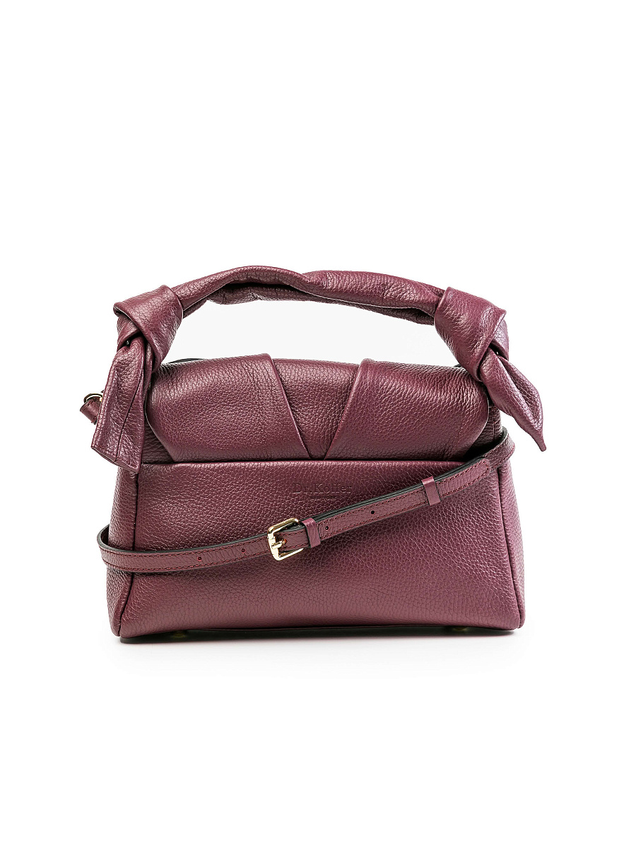 Женская сумка Dr.Koffer из натуральной кожи бордовая