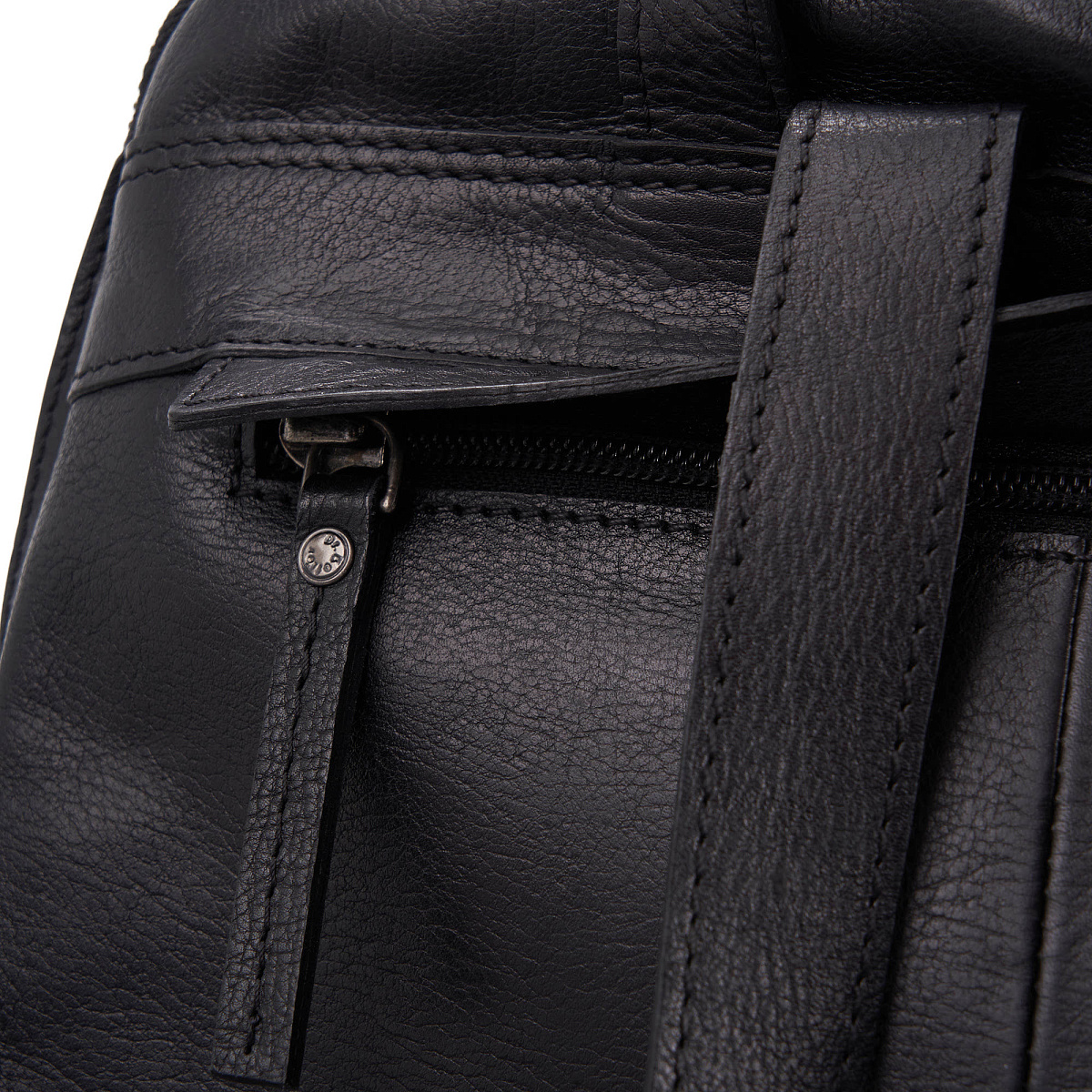 Рюкзак Dr.Koffer из натуральной кожи черный