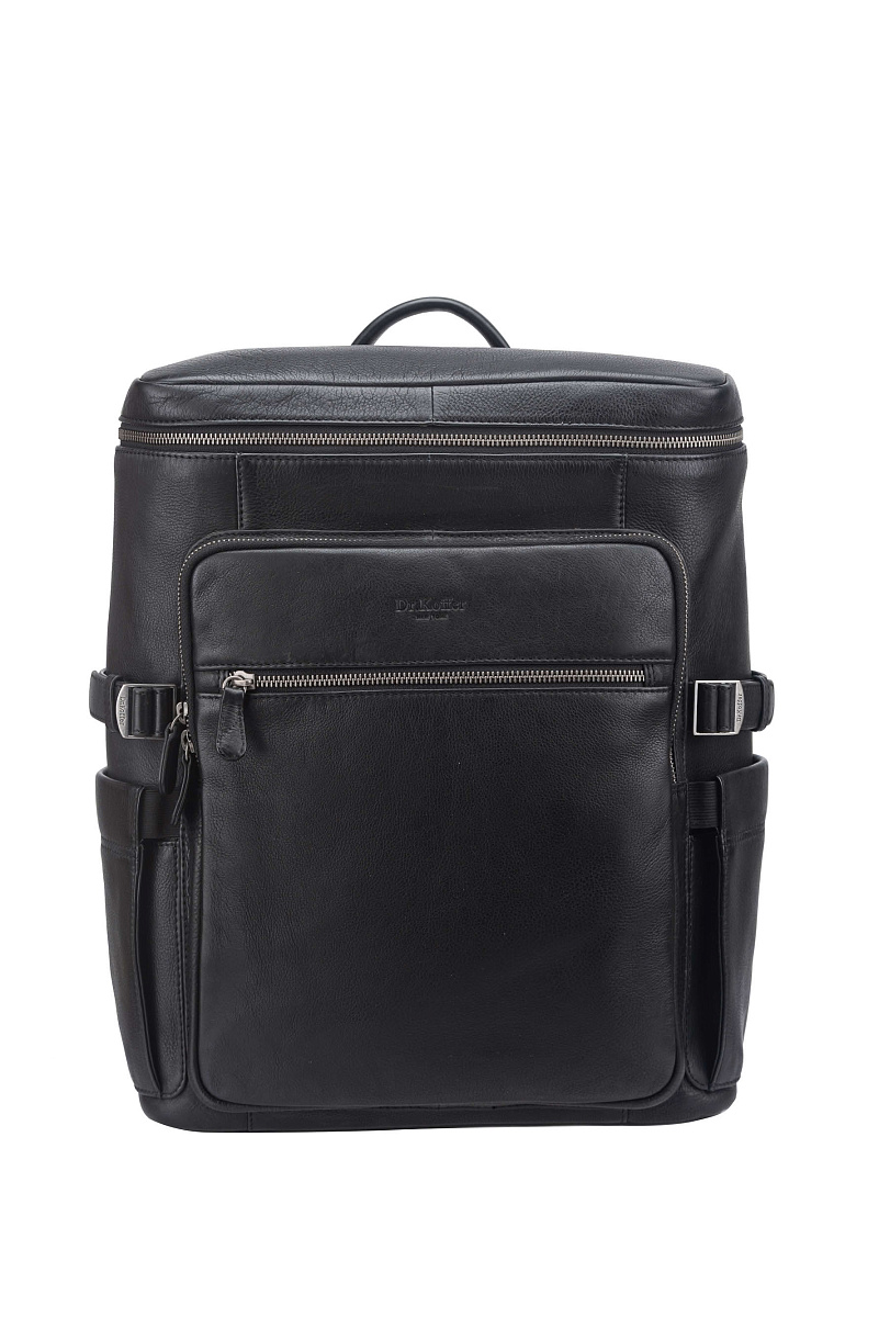 Рюкзак Dr. Koffer из натуральной кожи черный
