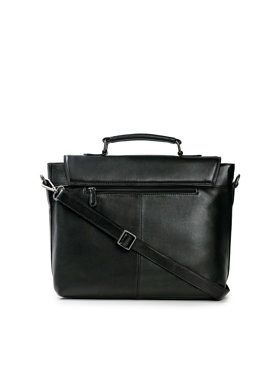 Портфель Dr.Koffer из натуральной кожи черный