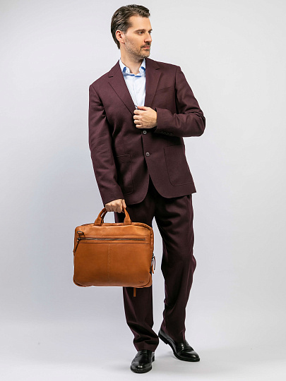 Сумка для документов Dr.Koffer из натуральной кожи