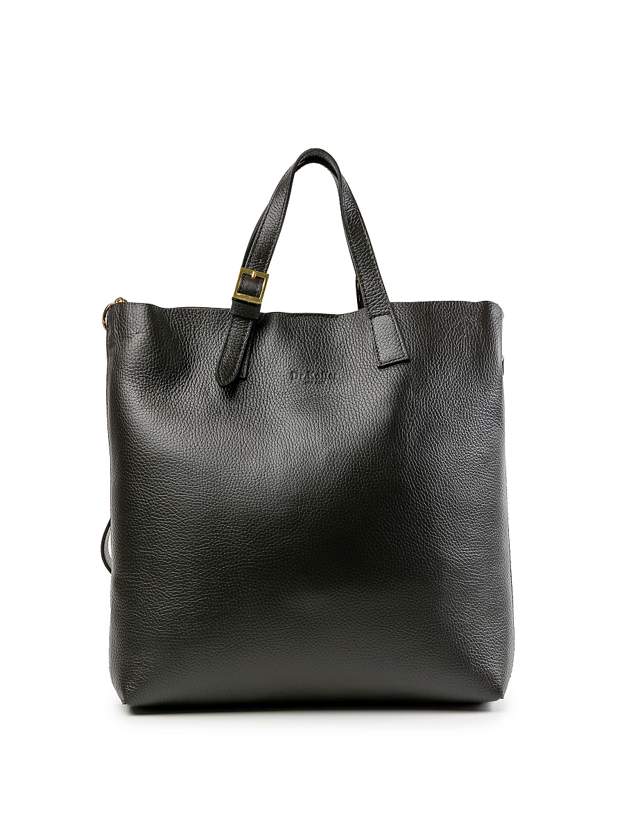 Женская сумка Dr.Koffer из натуральной кожи темно-коричневая