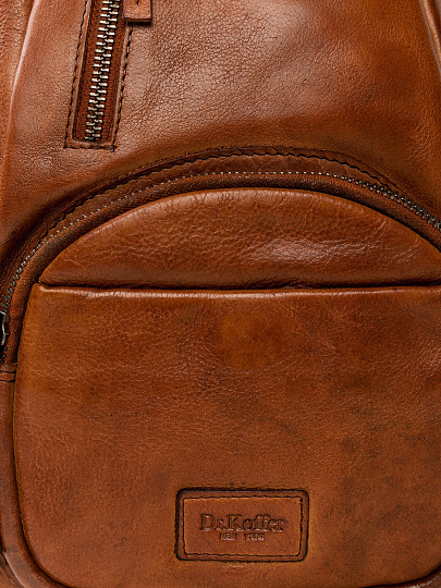 Рюкзак Dr.Koffer из натуральной кожи светло-коричневый