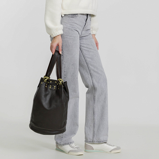 Рюкзак Dr.Koffer из натуральной кожи темно-коричневый