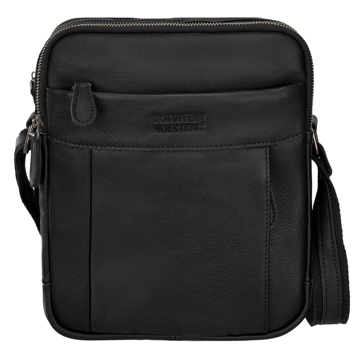 Сумка через плечо Dr.Koffer из натуральной кожи черная