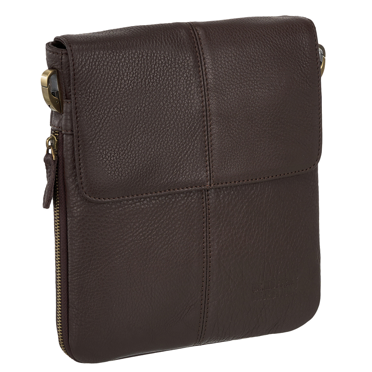 Сумка через плечо Dr.Koffer из натуральной кожи коричневая