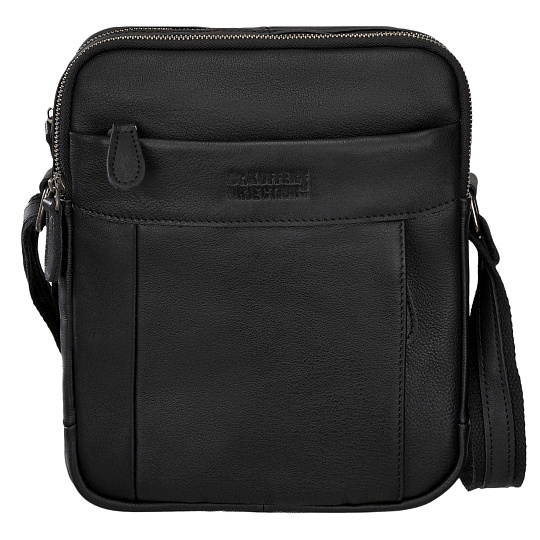 Сумка через плечо Dr.Koffer из натуральной кожи черная