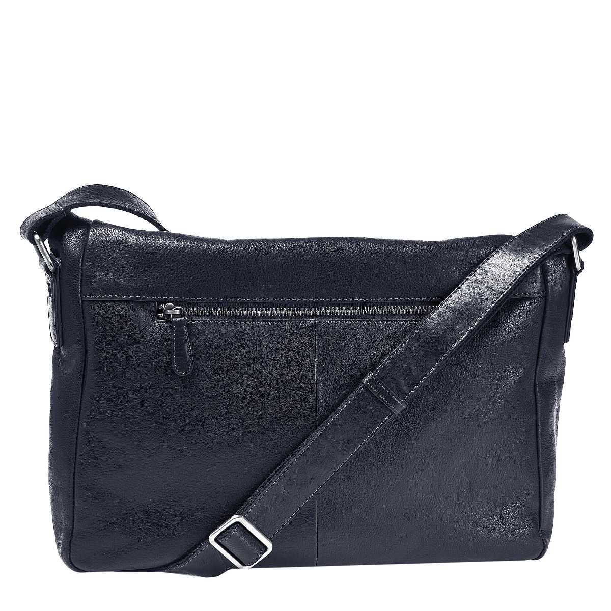 Сумка через плечо Dr.Koffer из натуральной кожи синяя