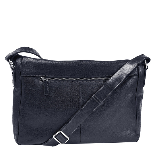 Сумка через плечо Dr.Koffer из натуральной кожи синяя