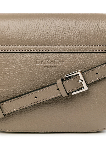 Женская сумка Dr.Koffer из натуральной кожи бежевая