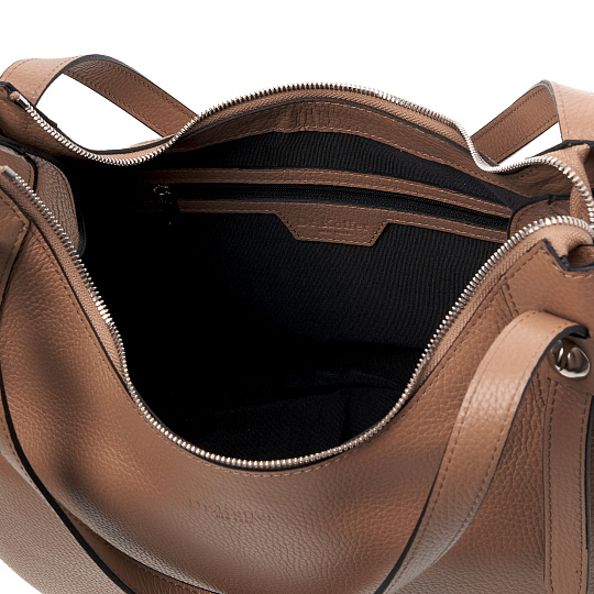 Женская сумка Dr.Koffer из натуральной кожи бежевая