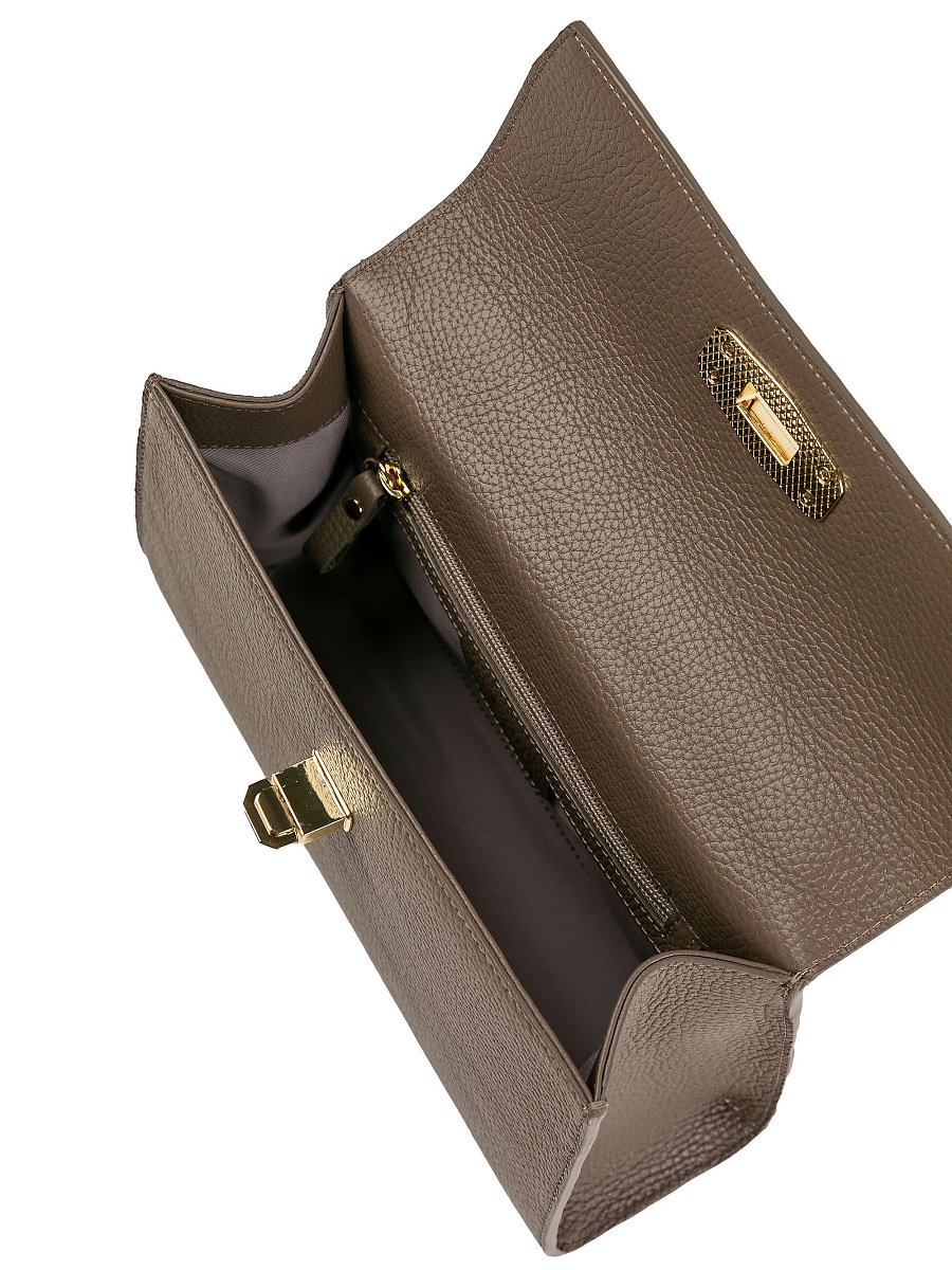 Женская сумка Dr.Koffer из натуральной кожи бежевая