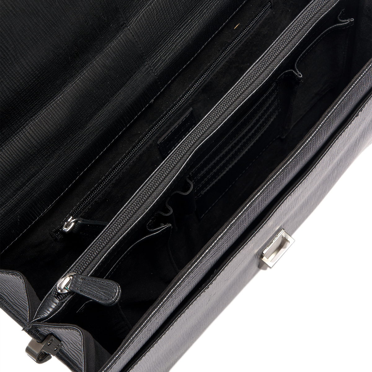 Портфель Dr.Koffer из натуральной кожи черный