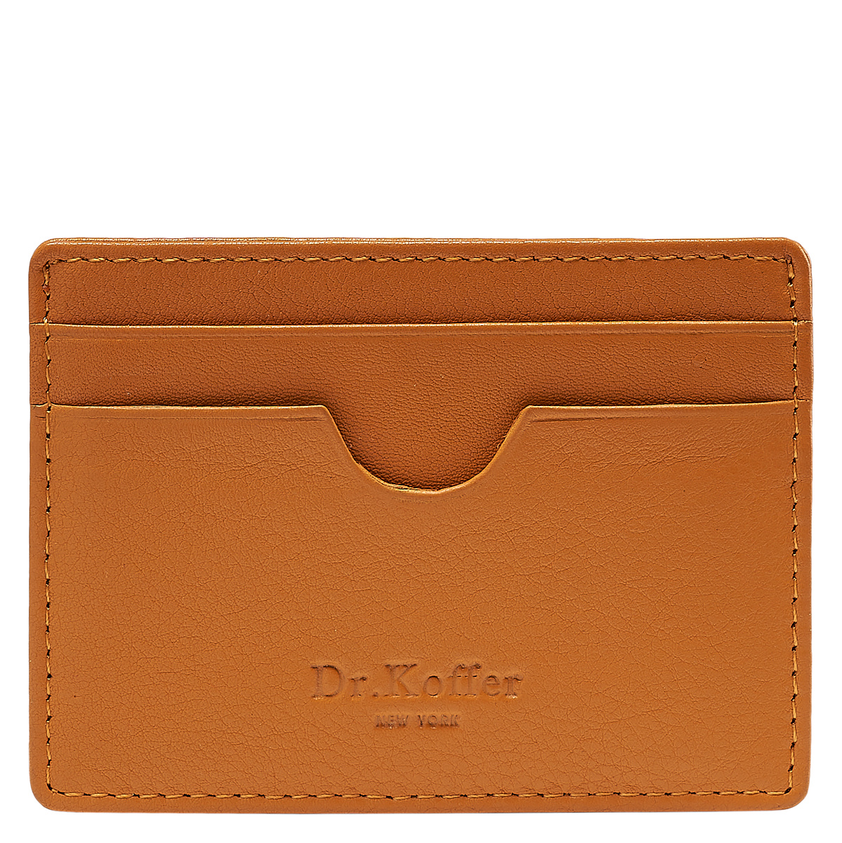 Кредитница Dr.Koffer из натуральной кожи желтая