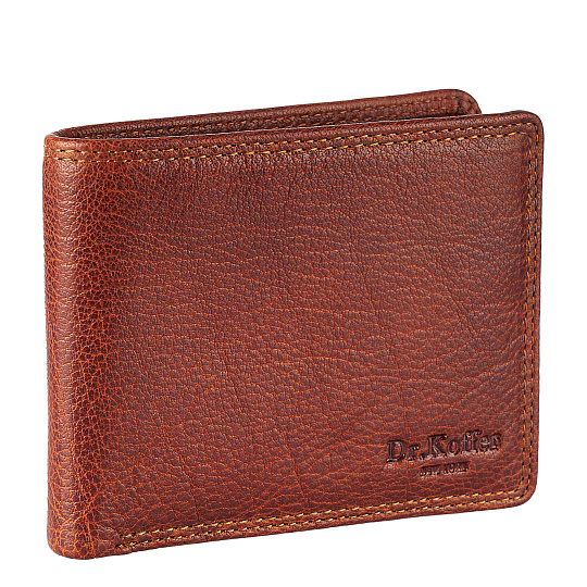 Портмоне Dr.Koffer из натуральной кожи светло-коричневое