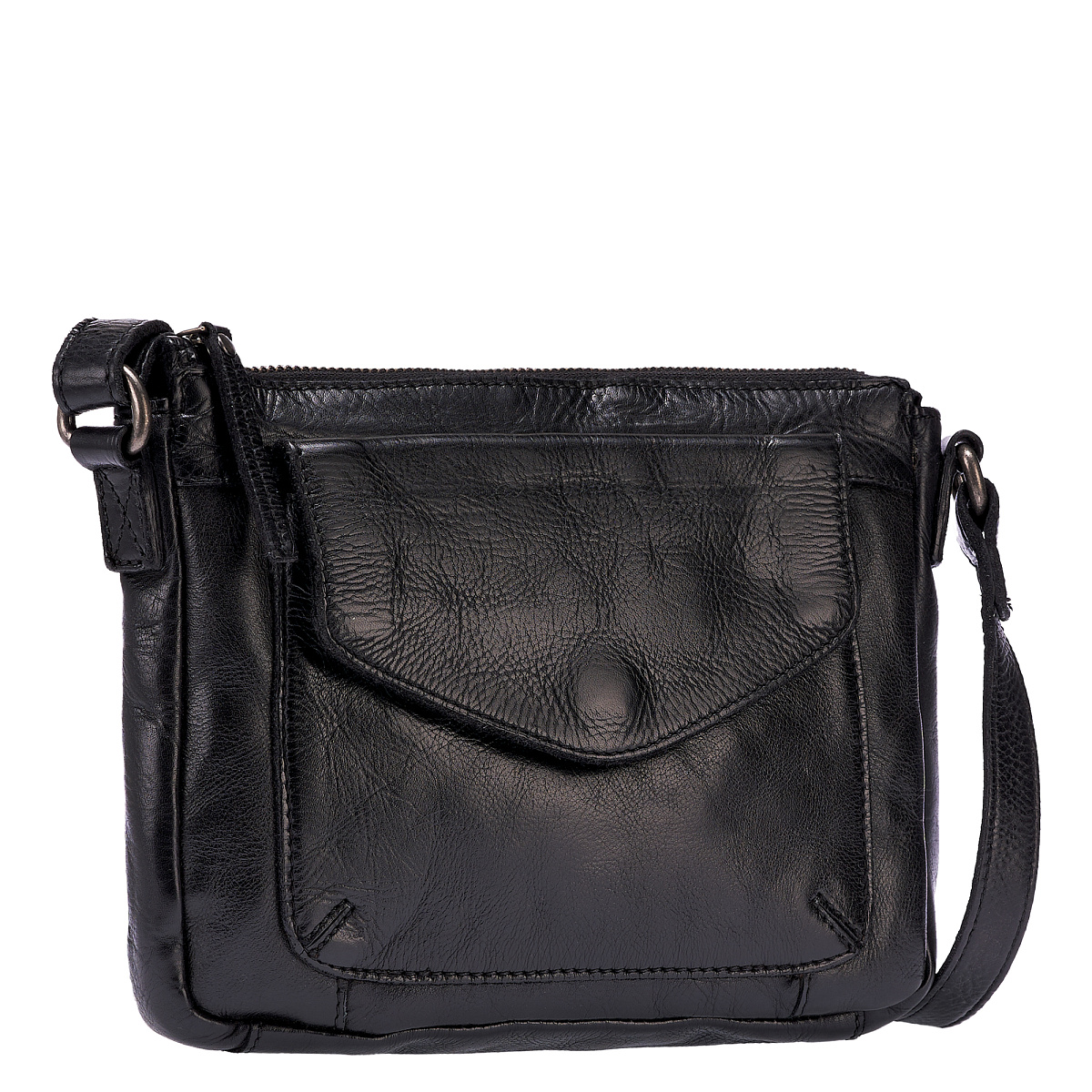 Сумка через плечо Dr.Koffer из натуральной кожи черная