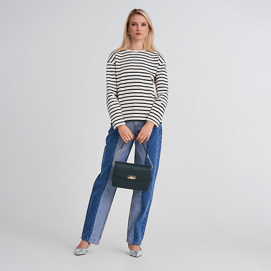 Женская сумка  Dr. Koffer из натуральной кожи зеленая