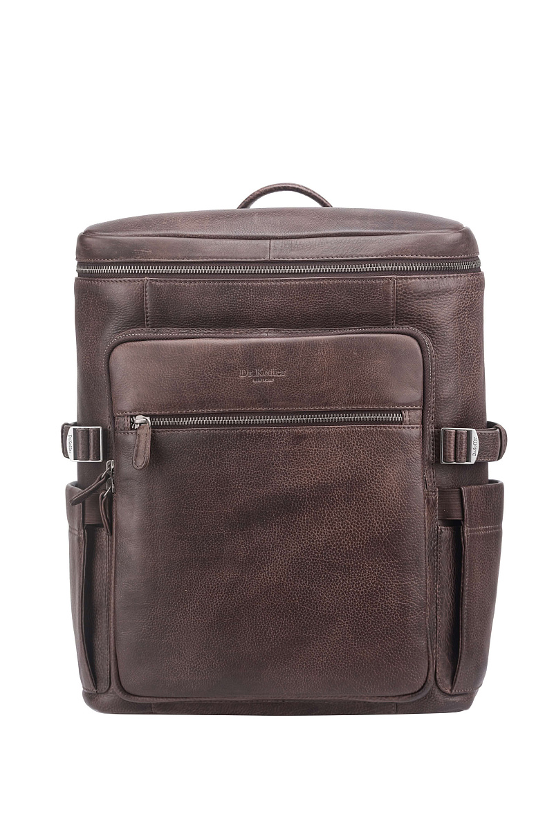 Рюкзак Dr. Koffer из натуральной кожи коричневый