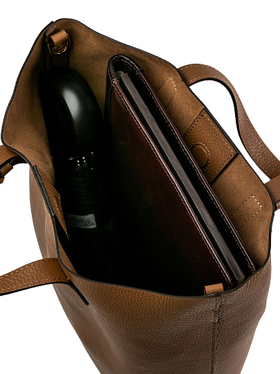 Женская сумка Dr.Koffer из натуральной кожи коричневая