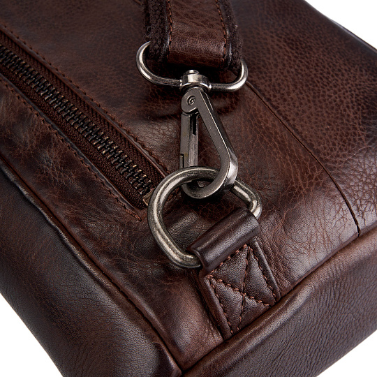 Рюкзак Dr.Koffer из натуральной кожи темно-коричневый