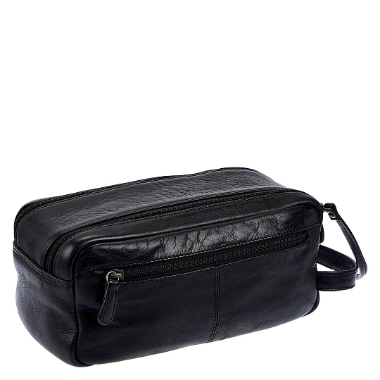 Несессер Dr. Koffer из натуральной кожи черный