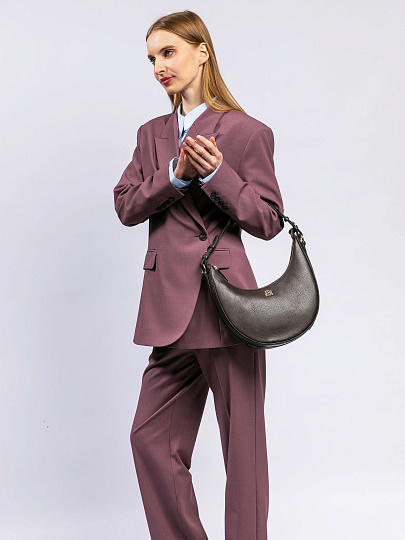 Женская сумка Dr. Koffer из натуральной кожи коричневая