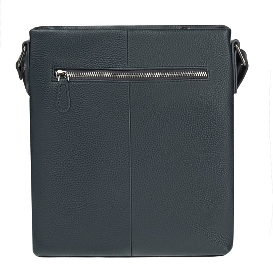 Сумка через плечо Dr.Koffer из натуральной кожи синяя