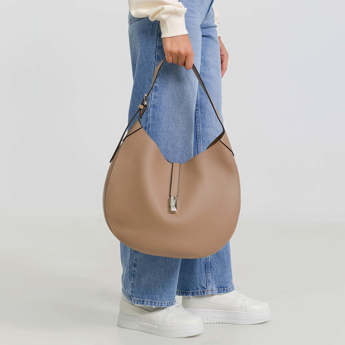 Женская сумка Dr. Koffer из натуральной кожи коричневая