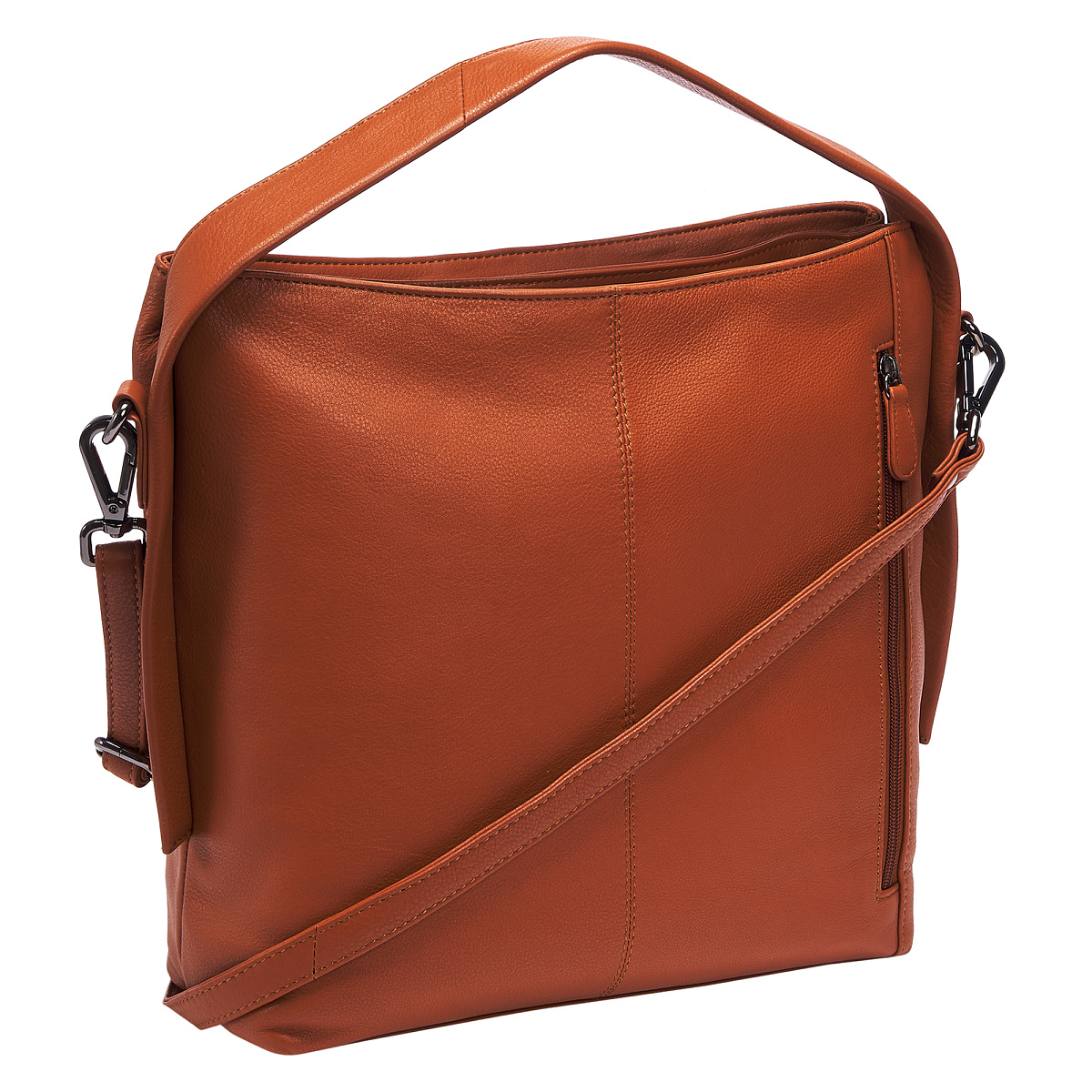 Женская сумка Dr.Koffer из натуральной кожи коричневая