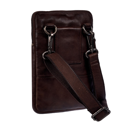Сумка через плечо Dr.Koffer из натуральной кожи коричневая