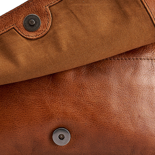 Сумка через плечо Dr.Koffer из натуральной кожи коричневая