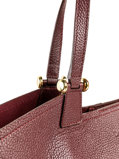 Женская сумка Dr. Koffer из натуральной кожи бордовая