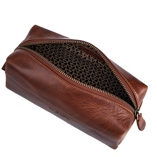 Несессер Dr.Koffer из натуральной кожи коричневый