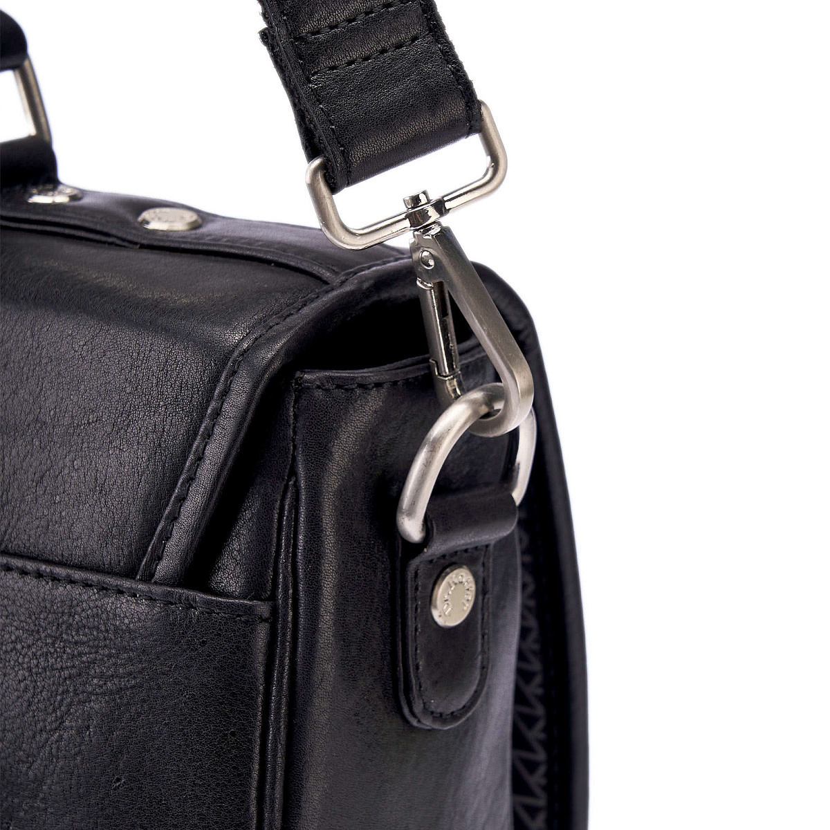 Портфель Dr.Koffer из натуральной кожи черный