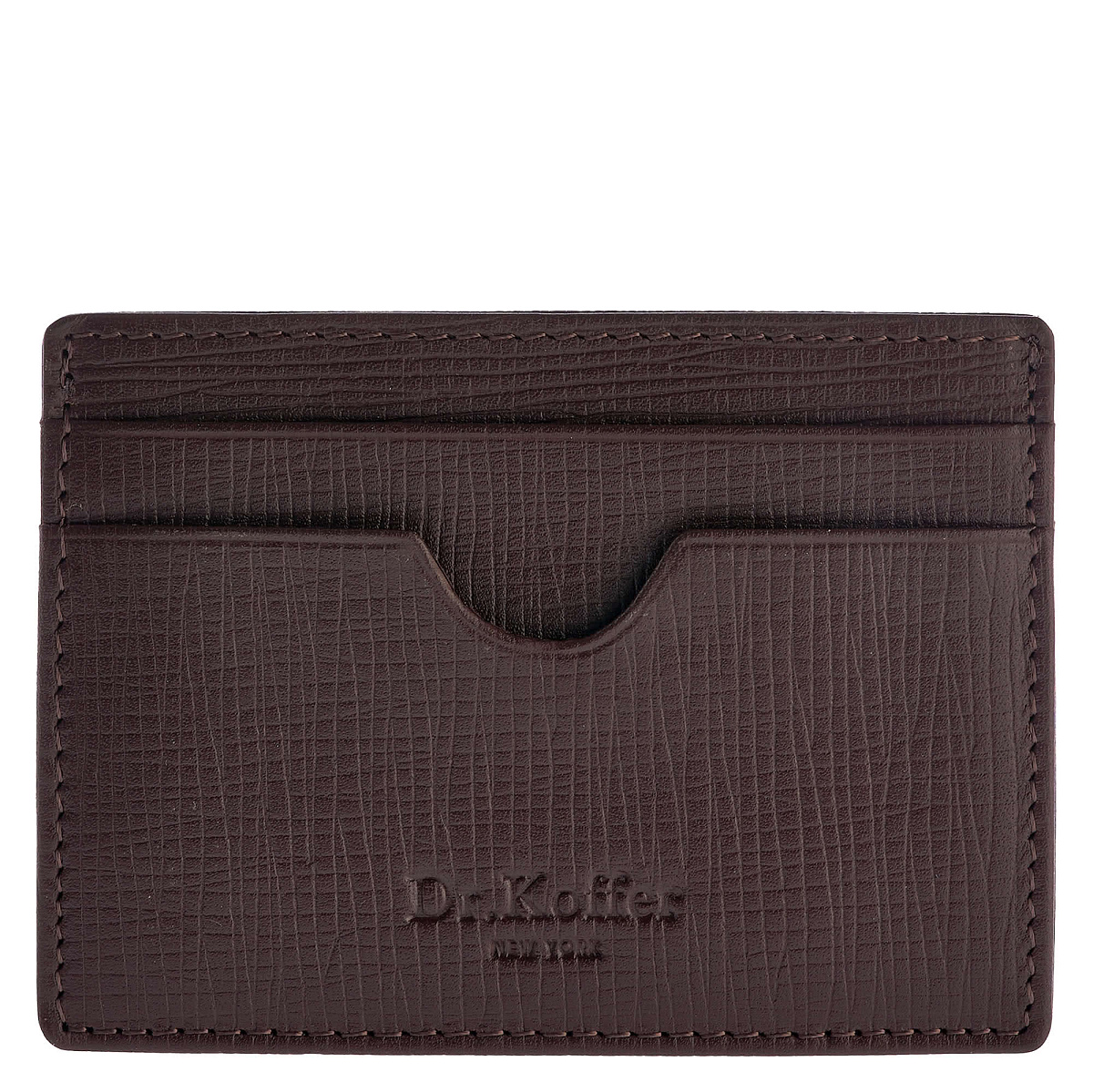 Кредитница Dr.Koffer из натуральной кожи коричневая