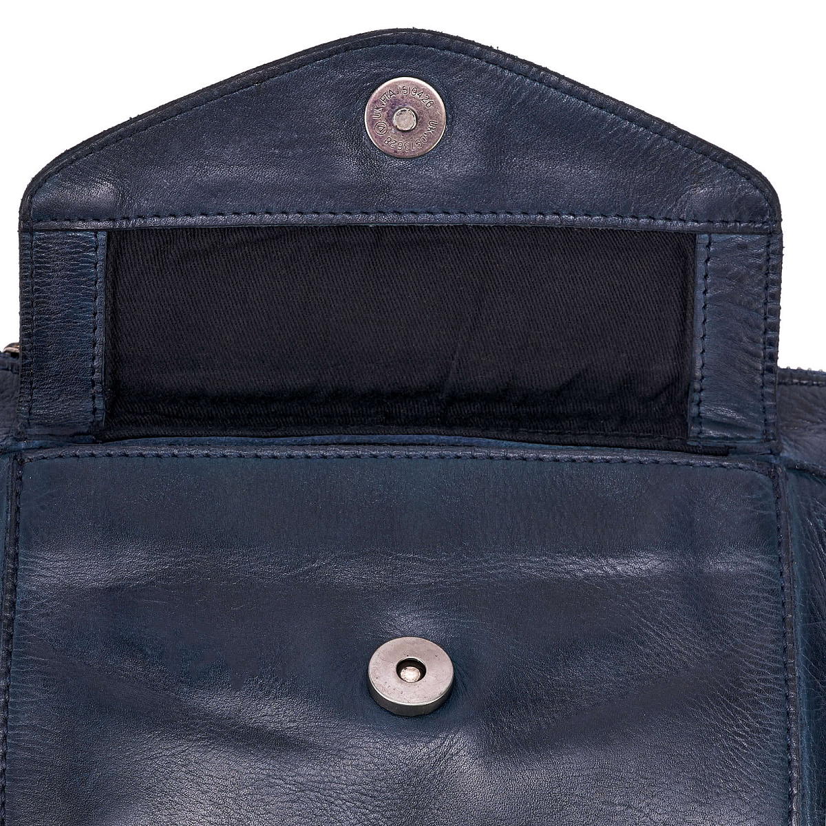 Сумка через плечо Dr.Koffer из натуральной кожи синяя